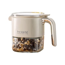 Ezere Nem Geçirmez Büyük Kapasiteli Baharat Kavanozu Krem