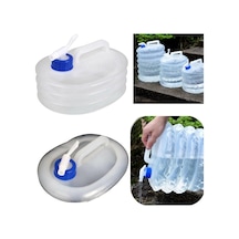 Katlanabilir Musluklu Outdoor Kamp Su Bidonu 10 Litre Piknik Su B Şeffaf