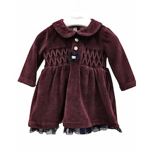 Babydoll Elbise Babydola Bordo -7438