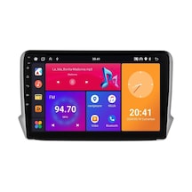 Peugeot 208 Android Multimedya Sistemi 2013-2021 8+256 Gb Premium Ekran Yazılımsal 9"