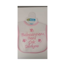 Su Geçirmez Babaannem Beni Çok Seviyor Baskılı Bebek Mama Önlüğü