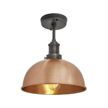 Mylights Retro Rustik Bakır Tavan Avize Rustik Avize 30 Cm