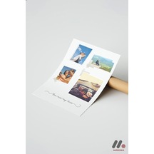 Kişiye Özel Polaroid Seyahat Kolajı, Çerçevesiz Yüksek Kalite Duvar Afişi - Sevdiklerinize Özel Hedi