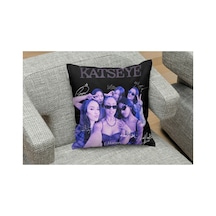 Owl Bag Kpop Katseye Mor Desenli Tasarım Kare B0ş Yastık Kılıfı Çok Renkli