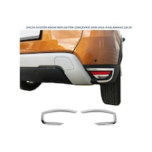 Ebal Otomotiv Dacia Duster Krom Reflektör Çerçeve 2 Parça 2018 ve Üzeri