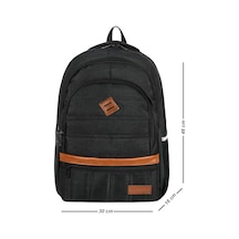 Galb Leather Gunluk Kullanima Uygun Laptop Bolmeli Kalite Kisa Seyahat Spor Ve Okul Sirt Cantasi siyah