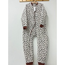 Key Kıds Leopar Yeni Kız Çocuk Uyku Tulumu Pamuklu Bacaklı 10/12/14 Yaş Büyük Beden 2.5 Tog Kışlık Kalın Çok Renkli
