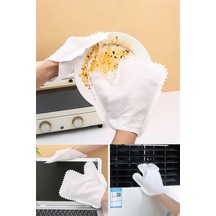 10 Adet Sihirli Toz Alma Eldiveni Çift Taraflı Mutfak Banyo Mobilya Toz Alma Eldiveni