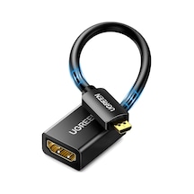 Mikro Hdmı Adaptörü 4k 60hz Mikro Hdmı - Hdmı Adaptörü 3d 1080p Hdmı Tip D - A Mikro Hdmı Adaptör Kablosu Raspberry Pi 4, Gopro 7, 6, 5, Kamera, Odroıd Vb. İle Uyumlu. Siyah