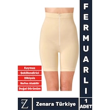 Özel Üretim Gündelik Vücut Sıkılaştıran İncelten Toparlayan Beden Küçülten Fermuarlı Klasik Korse Ten