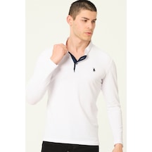 V4009 Dewberry Erkek Sweatshırt-beyaz Beyaz