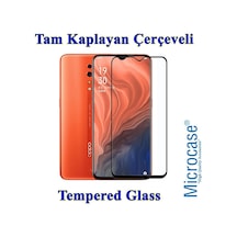 Microcase Oppo Reno Z Tam Kaplayan Çerçeveli Tempered Cam - Siyah (367863405)
