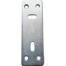 Metal Düz Gönye No: 8 Çinko Renkli Ölçüleri 2x30x90 25 Adet Krom