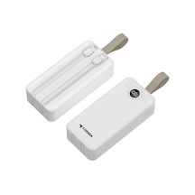Torima TRM-1035 30000 mAh 2 Çıkışlı Taşınabilir Hızlı Şarj Dijital Göstergeli Powerbank Beyaz