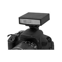 Universal Mini Kamera Flaş Fotoğraf Işığı Hot Shoe Dome Flaş, Şarj Edilebilir 1200mah Pil İle Fotoğrafçılık Aydınlatması Qu-12 Çok Renkli