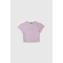 United Colors Of Benetton Benetton Kız Çocuk Tshirt Lila