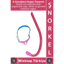 Şnorkel Konfor Geniş Görüş Deniz Havuz Dalış Yüzme Eğitim Ayarlanabilir Çocuk Önden Dalış Şnorkeli Çok Renkli