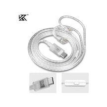 Kz Type-c Gümüş Dac Kulaklık Kablosu Mikrofonlu