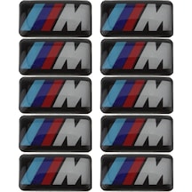 Bmw M Direksiyon Jant Sticker Logo Amblem 11 Mm 19 Mm 4 Adet