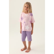 U.s. Polo Assn. Kız Çocuk Toz Pembe Pijama Takım 50315466-vr050 Toz Pembe