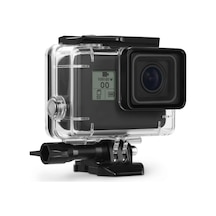 Vkemall Gopro Hero 5/6/7 İçin Su Geçirmez Ve Çarpma Dayanıklı Kasa - 45 Metre Derinlikte Kullanım
