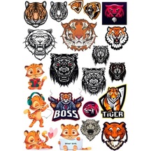 Kaplan Sticker Set 11 20 Parça Telefon, Tablet, Defter, Laptop Sticker
