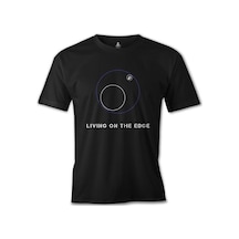 Pubg - Living On The Edge Siyah Erkek Tshirt