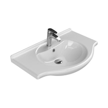Turkuaz Renkli Etajerli Lavabo 75x50 Cm İle Ekstra Depolama 508 Yeşil