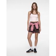 Koton Slim Fit İp Askılı Biyeli Kolsuz Bluz Pembe 6sal30199ık Gül