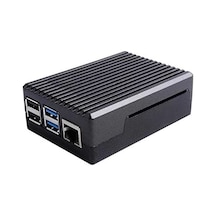 Raspberry Pi 4 Alüminyum Muhafaza Kutusu Soğutmalı - Siyah
