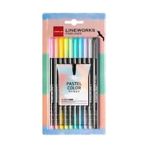 Fineliner Pastel Renk 10' Lu Kalem Seti,10 Renk