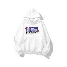 Startmore Unisex Pressure Sweatshirt Hoodie Beyaz Beyaz
