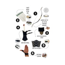 Geleneksel Okçuluk Lamine 'vav' Set- Vav Yay + 5 Ok + Zihgir + Tirkeş + Kolçak + Eldiven