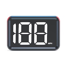 X1 Sürücü Bilgi Gösterici - Mph Birimi Beyaz Ekran, 3 İnç Hd Ekran, Hız Gösterimi, Plug & Play