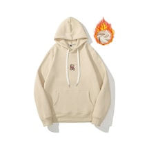 Altamira Unisex Ayıcık Baskılı Oversize Kapşonlu Sweatshirt 001