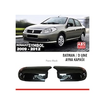 Renault Symbol 2 Yarasa Batman Ayna Kapağı Piano Black 2009 2012