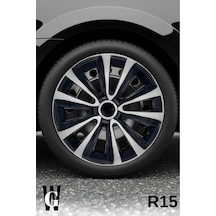 Suziki Grand Vitara 15 İnç Jant Kapağı 4 Adet Siyah Gri C121