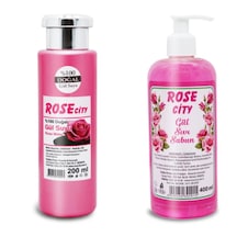 Rosecity Doğal Gül Suyu 200 ML + Rosecity Gül Özlü Sıvı Sabun 400 ML