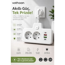 Bkl-502 Akım Korumalı 2li Priz 2 Usb Ve 2 Type-c Çıkış 4000w Hızlı Şarj Duvar Tipi Dokunmatik Led Aydınlatmalı