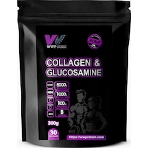 Wwp Collagen & Glucosamine, Kolajen & Glukozamin Destek Tozu - 300g Kavun Aromalı. Sarı Meyve