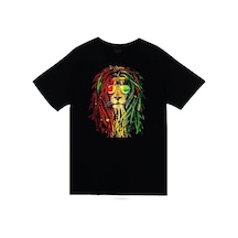 Stoned&Fame Unisex Siyah Bob Marley Baskılı T-shirt SIYAH