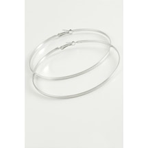 Noktalı - 286 - Metal Halka Küpe - Nazblsmm - 8-10 Cm çok renkli