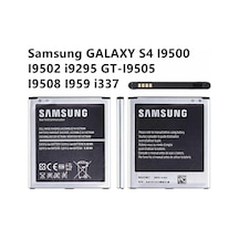 Samsung Galaxy Uyumlu - S4 A Kalite Pil Batarya İ9500 A Kalite Batarya Gns26131572