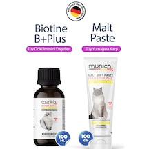Munich Vet 2'li Set Biotin Plus Tüy Damlası 50 ML & Malt Pasta 100 G