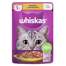 Whiskas Pouch Pure Delight Jöle İçinde Tavuklu Yetişkin Kedi Konservesi 85 G