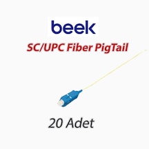 Beek Sc/upc Fiber Pigtail, 20 Adet 1 Metre - 9/125 Μ, Singlemode, 0.9mm Simplex, Os2, Lszh, 1 Metre