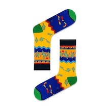 Carnaval Socks Kaktüs Vahşi Batı Desenli Renkli Erkek Çorap Renkli Çok Renkli