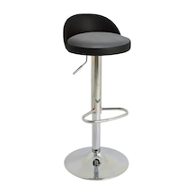 Bürocci 9560S0125 Jack Bar Sandalyesi Gri Deri Gri