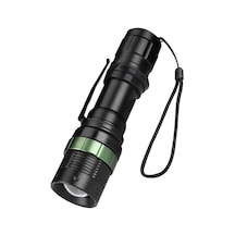 Black Wt-037-şarjlı Zoomlu Acil Durum Feneri Açık Kırmızı
