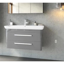 Orka Rose 95 Alt Modül + Lavabo Parlak Gri Diğer